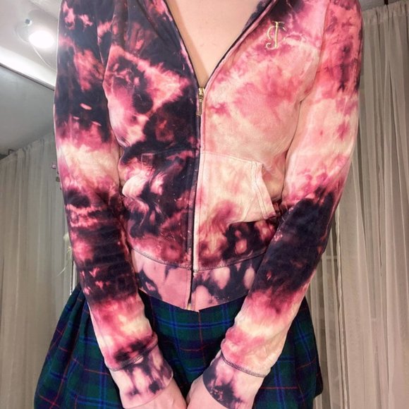 Reverse Dyed Dark Juicy Zip Sweater - Picture 2 of 7